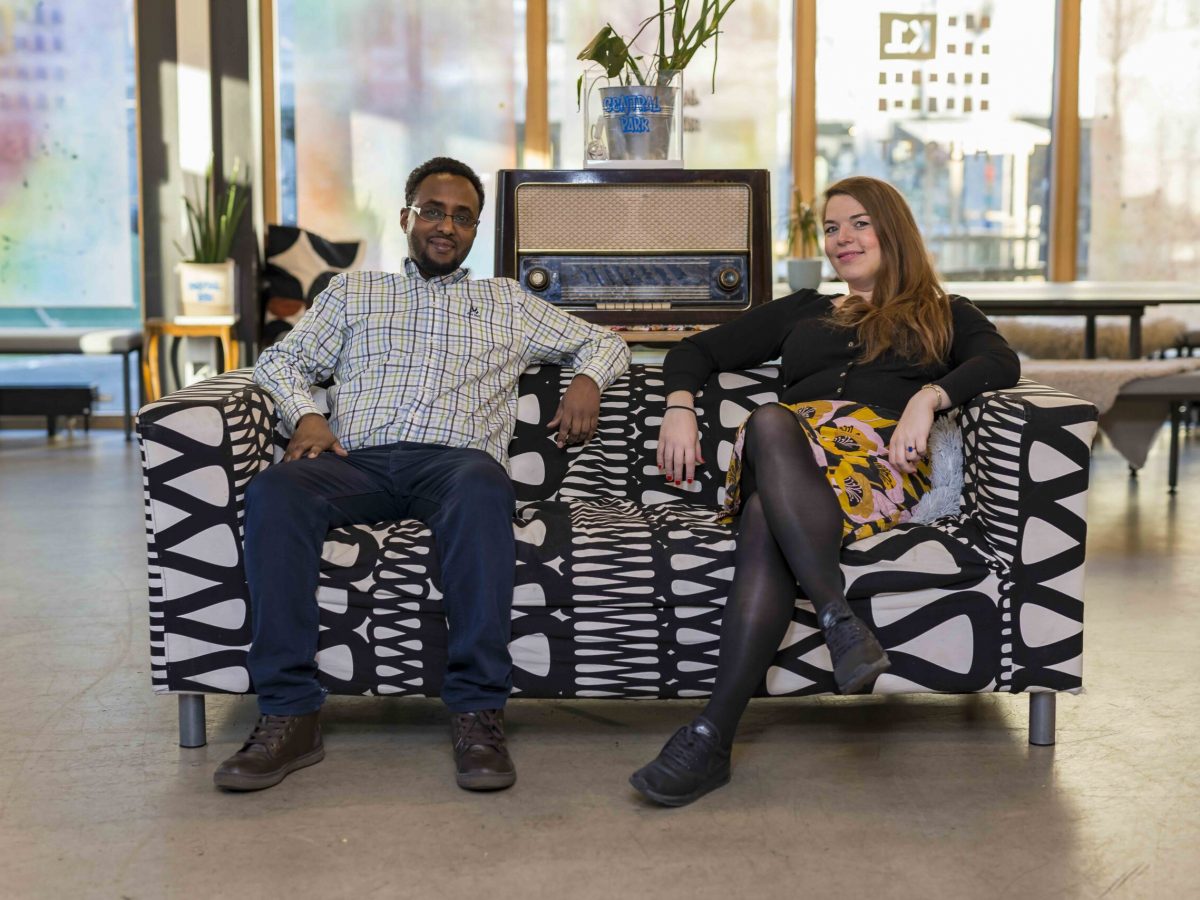 Husein Awad Nur ig Mathilda von Sydow_Foto Tore Fjeld