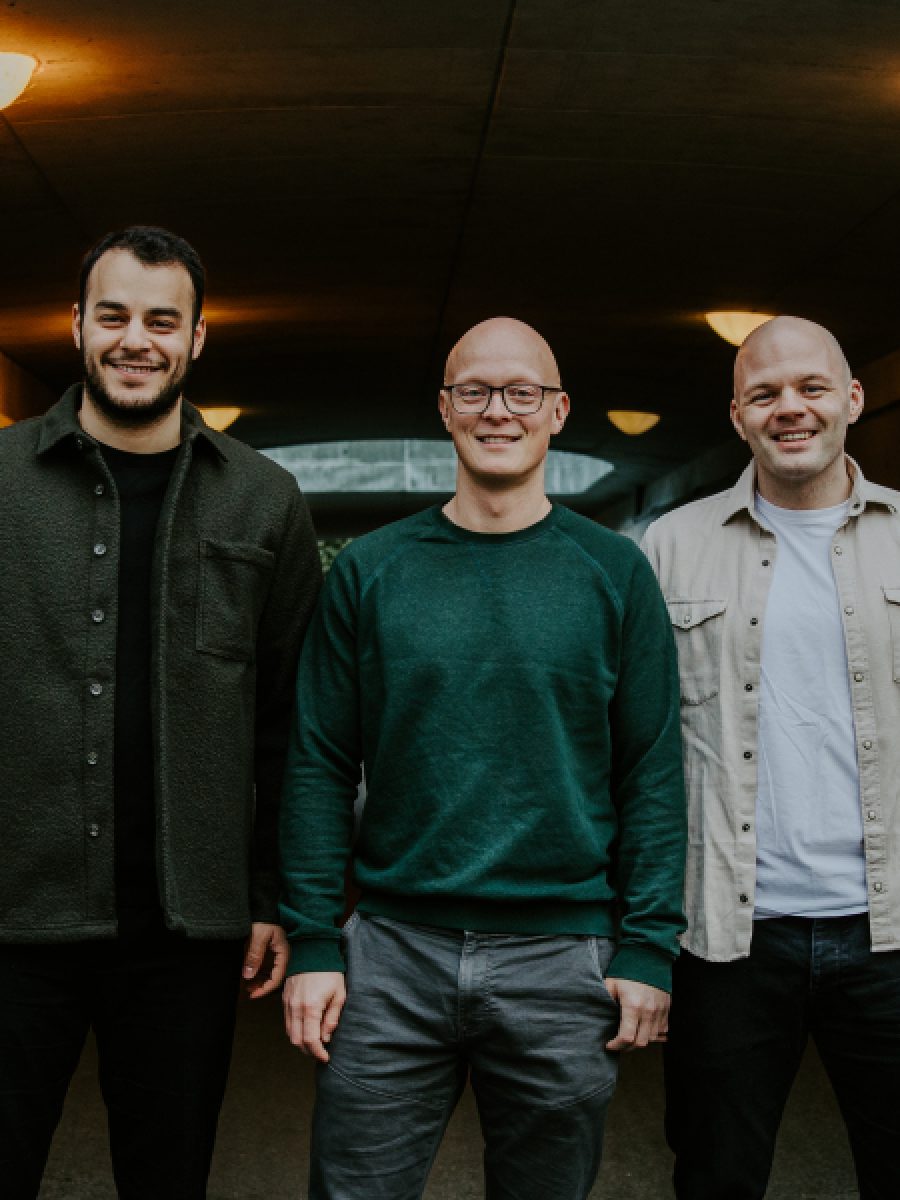 Mahmoud, Morten og Glenn. Foto: fotograf Line Owren